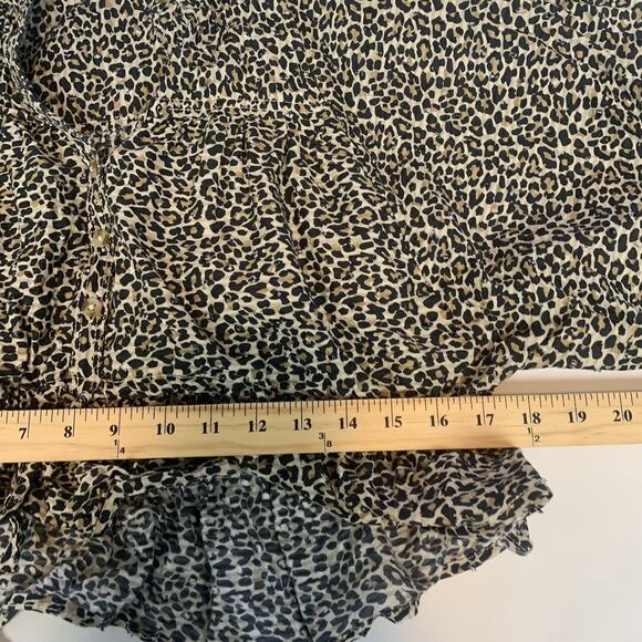 Pilcro Anthropologie‎ Shirt Womens XXS The Sidney Batwing blouse Cinched Waist - Picture 9 of 10